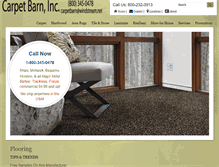 Tablet Screenshot of carpetbarn-inc.com